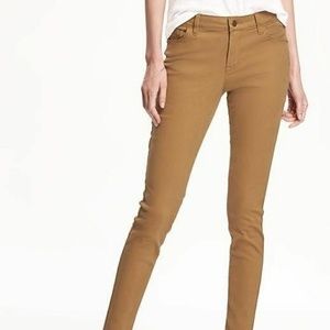 Old Navy Sateen Caramel Tan Skinny Jeans